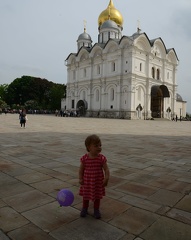 Greta with her balloon in Cathedral Square3